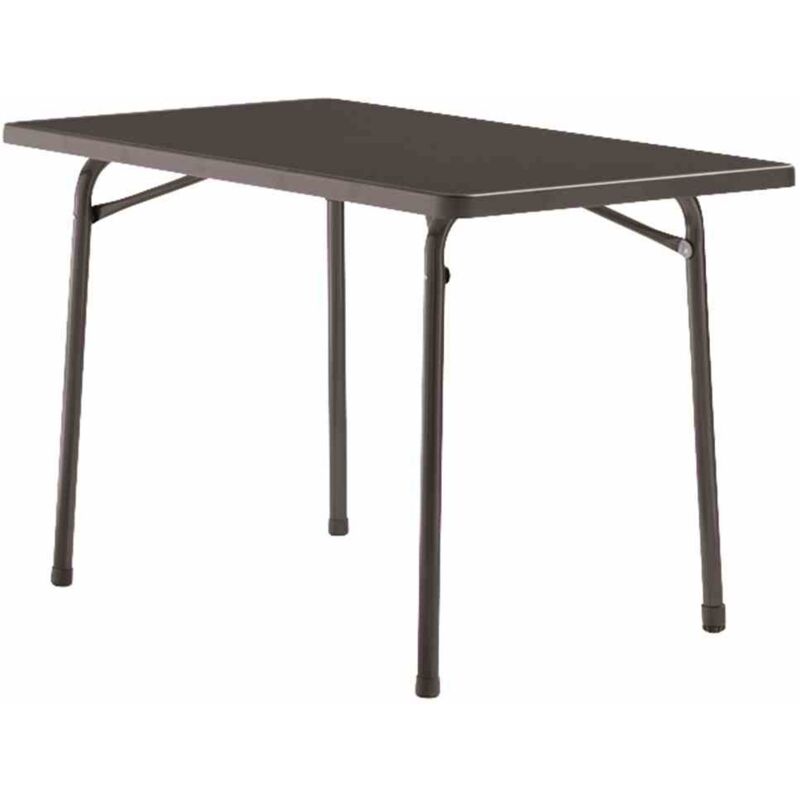 foto del prodotto sieger 220 g tavolino pieghevole da giardino, 115 x 70 cm, struttura in acciaio, pianale mecalit pro, altezza 72 cm, colore antracite