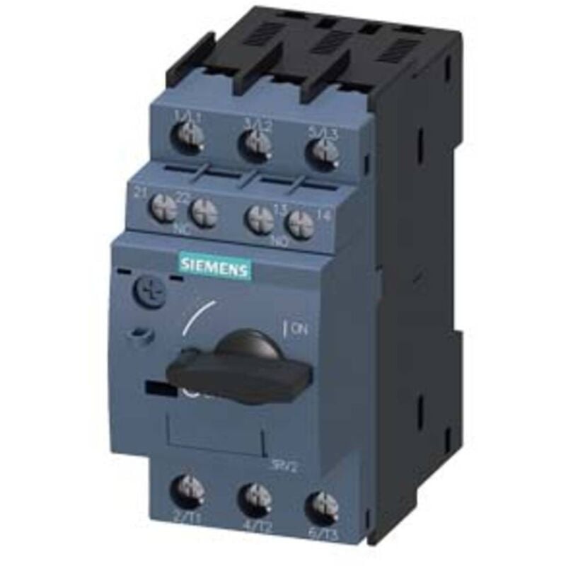 foto del prodotto siemens 3rv2011 1da15 interruttore 1 pz. regolazione corrente 2.2 3.2 a tens.comm.max 690 v ac l x a x p 45 x 9