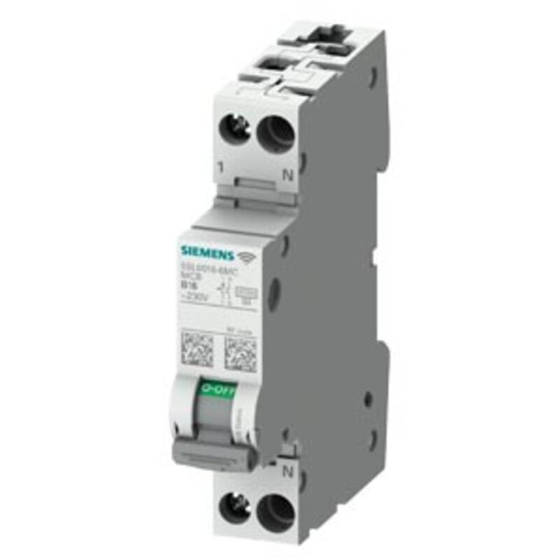 foto del prodotto siemens 5sl60166mc interruttore magnetotermico 2 poli 16 a