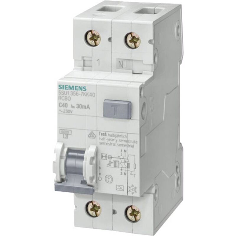 foto del prodotto siemens 5su13566kk10 magnetotermico e differenziale 2 poli 10 a 0.03 a 230 v