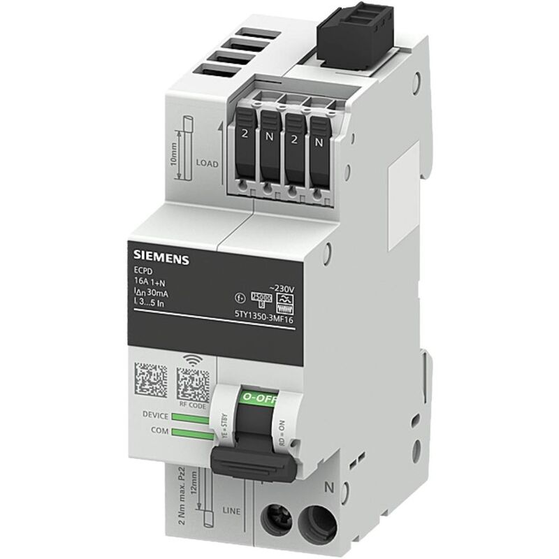 immagine 0 del prodotto siemens 5ty13503mf16 interruttore elettronico di protezione a 1 fase f 2 poli 0.03 a 230 v