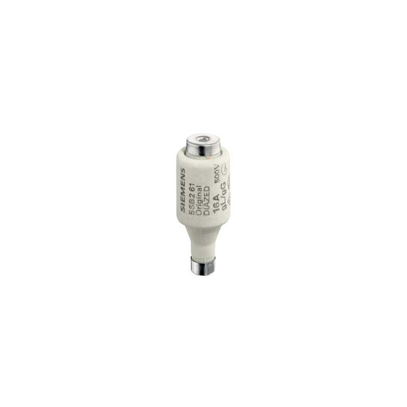 foto del prodotto siemens cartuccia fusibile diazed 500 v per protezione cavi e linee gg, taglia dii, e27, 16a