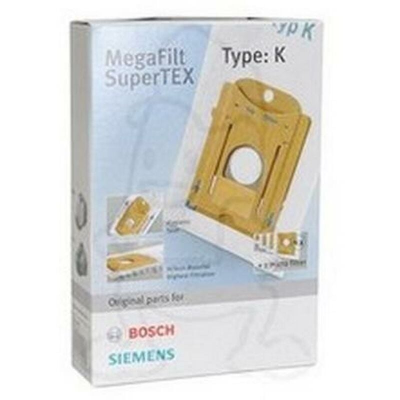 foto del prodotto siemens confezione di 4 sacchetti tipo k micro filtro originale aspirapolvere bosch 1663643662734307199