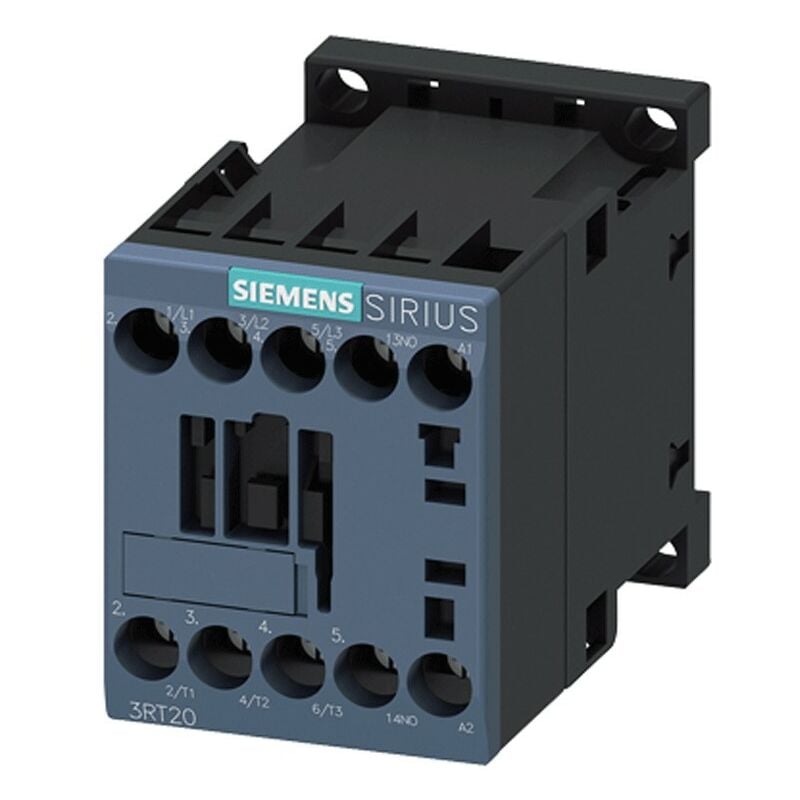 foto del prodotto siemens contattore 3 poli 9a s00 1na 24vca 3rt20161ab01