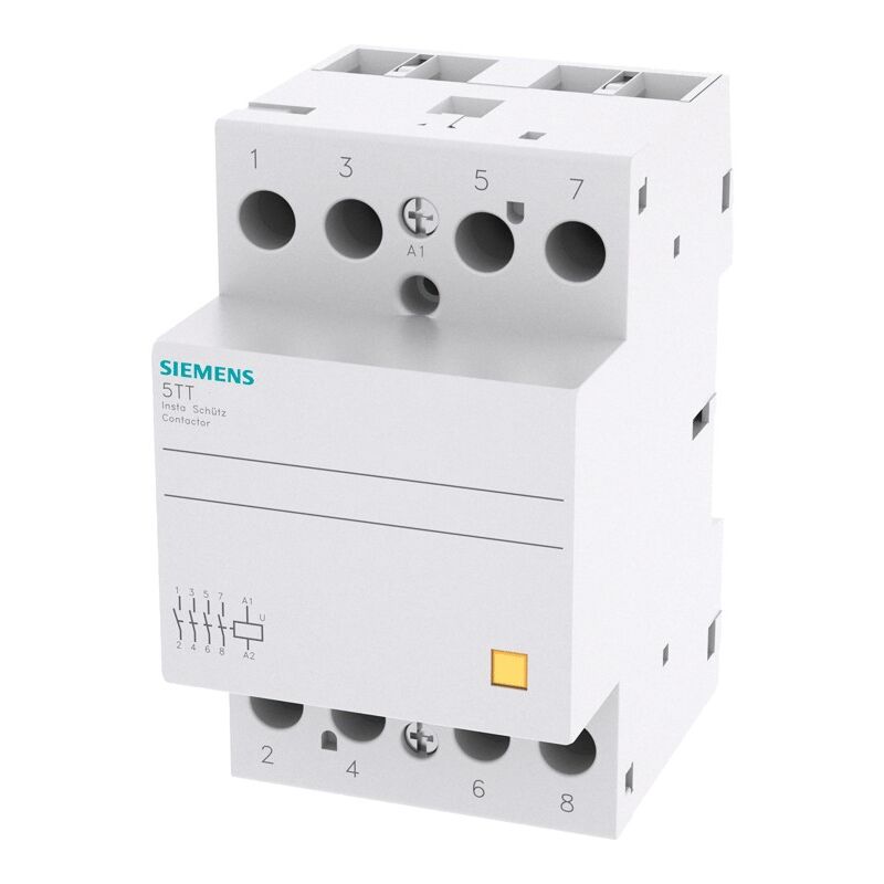 foto del prodotto siemens contattore 63a 4no 230vac dc 3 moduli 5tt50500
