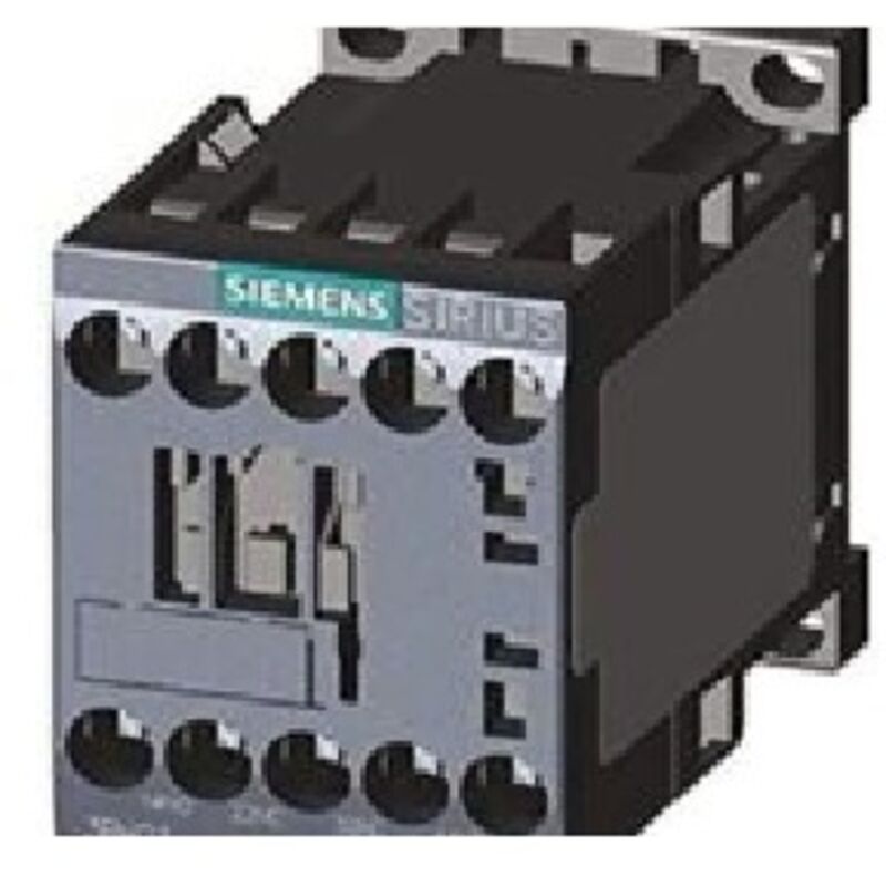 foto del prodotto siemens contattore potenza, ac 3 32 a, 15 kw 400 v 1 no 1 nc, 24 v ac, 50 hz 3 poli, taglia s0 morsetto a vite