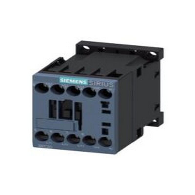 foto del prodotto siemens contattore potenza, ac 3 9 a, 4 kw 400 v 1 nc, ac 24 v, 50 60 hz a 3 poli, grandezza costruttiva s00 morsetto a vite