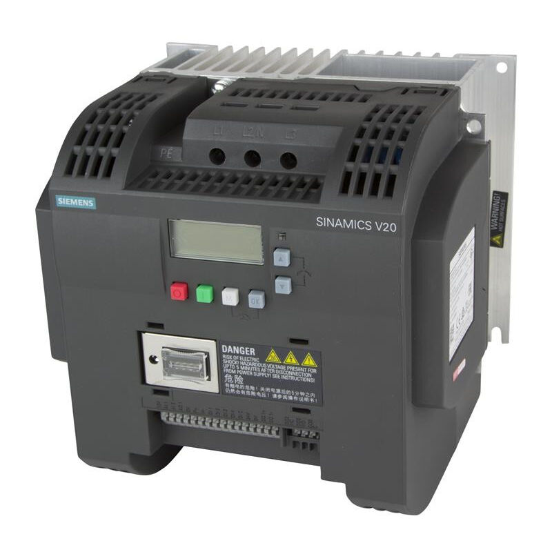 foto del prodotto siemens convertitore di frequenza sinamics v20 5,50kw 6sl32105be255cv0