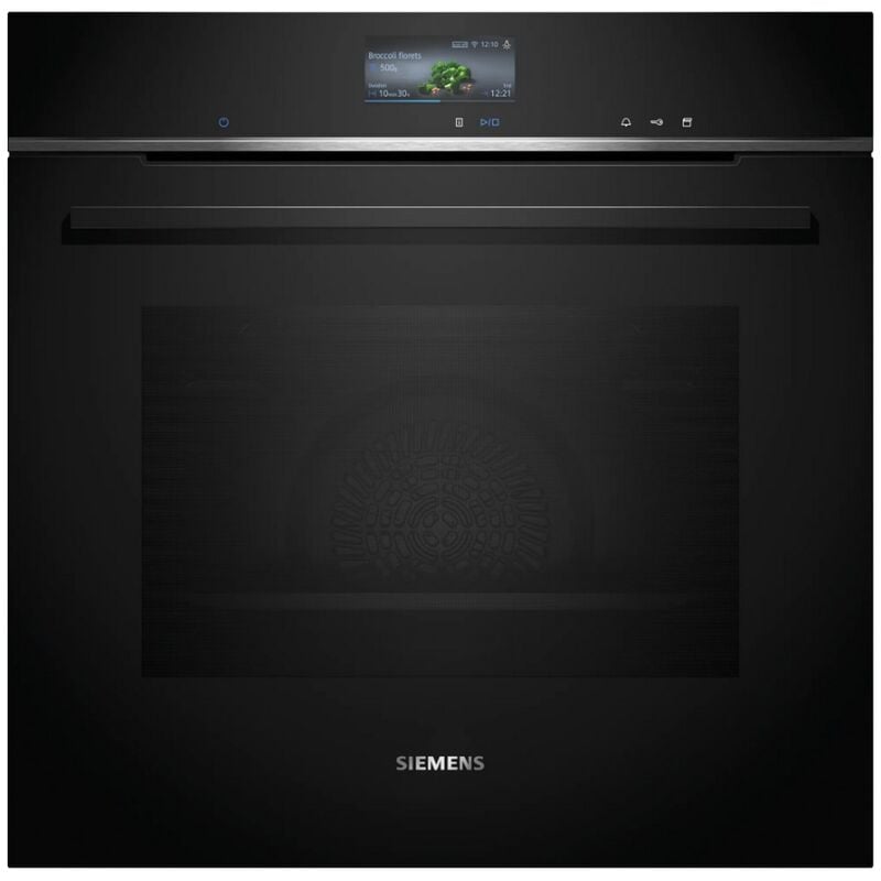 foto del prodotto siemens forno combinato vapore integrato 71l 60cm a nero pirolisi hr776g3b1