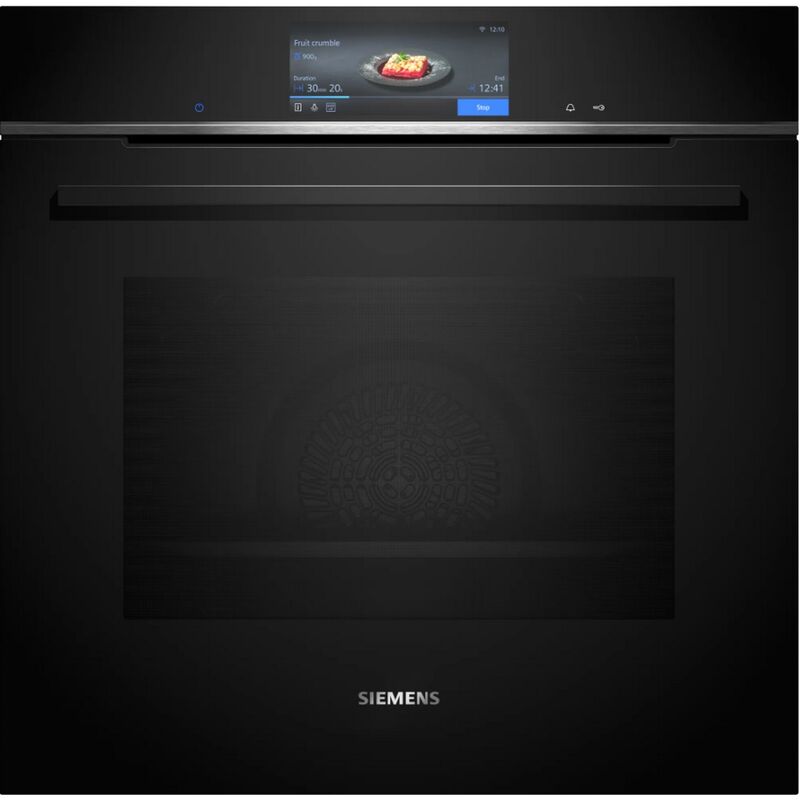 foto del prodotto siemens forno multifunzione integrato 71l 60cm a nero pirolisi hb778g3b1