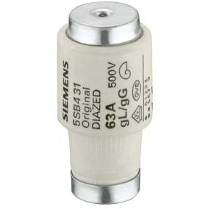 foto del prodotto siemens fusibile diazed diii gl gg e33 35a 500vca cc cod. 5sb411 