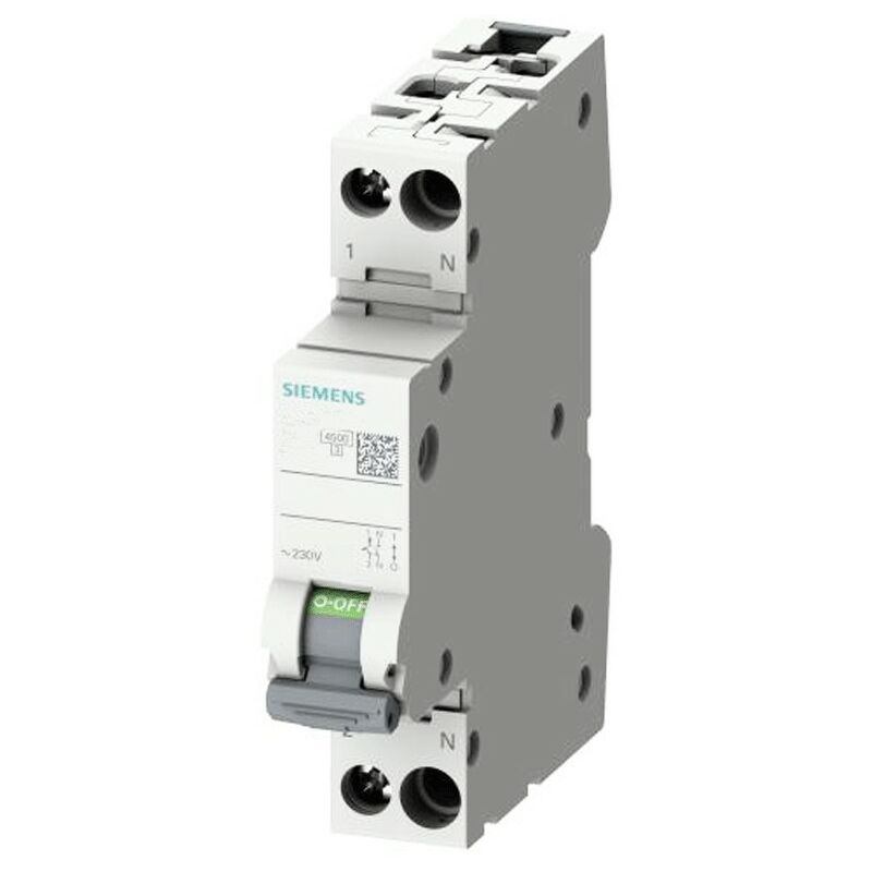 foto del prodotto siemens interruttore automatico magnetotermico 1p n 2 moduli 10a 4,5ka