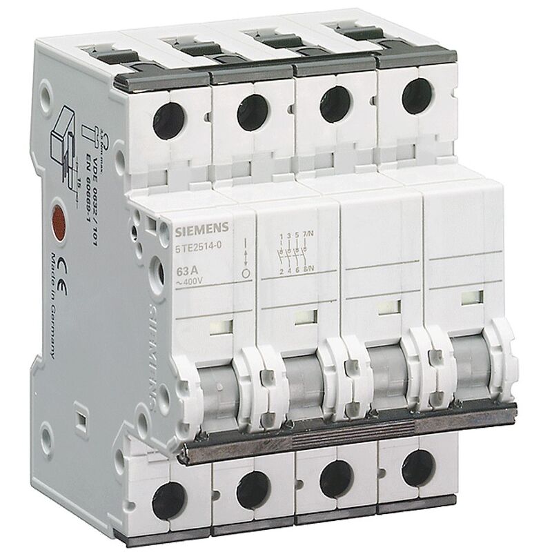 foto del prodotto siemens interruttore sezionatore 4p 63a 4 moduli 5te25140