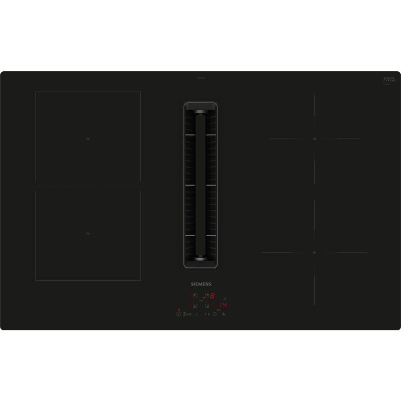 foto del prodotto siemens iq500 ed811bs16e. colore del prodotto nero, posizionamento dell apparecchio da incasso, dimensione della larghezza del piano cottura 80