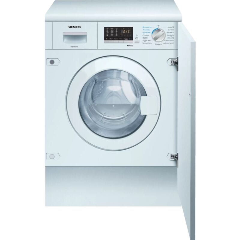 foto del prodotto siemens iq500 wk14d543eu. tipo di carica caricamento frontale, posizionamento dell apparecchio da incasso, colore del prodotto bianco. capacit di