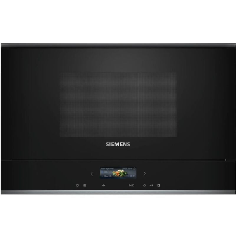 foto del prodotto siemens microonde da incasso 21l 900w nero bf722l1b1
