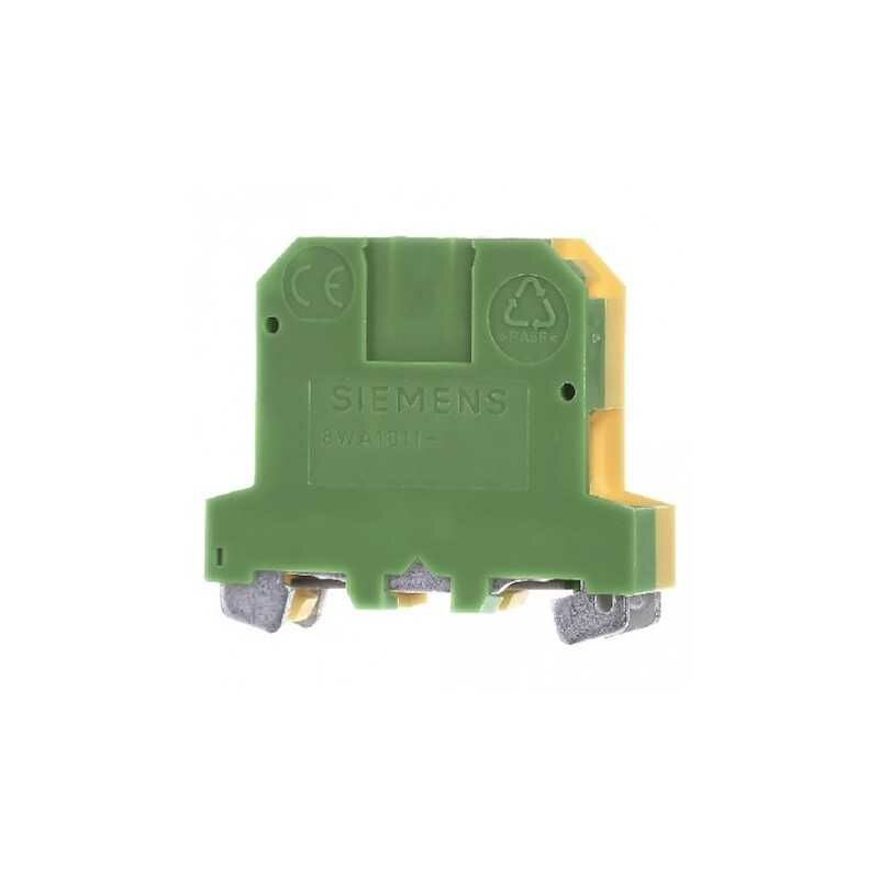 foto del prodotto siemens morsetto da quadro misura 2.5 mmq 2 attacchi giallo verde 8wa10111pf00