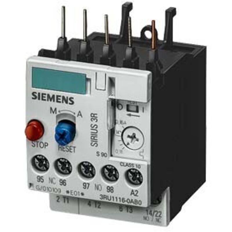 foto del prodotto siemens rele di sovraccarico termico per s00 7 10a cod. 3ru11161jb0 