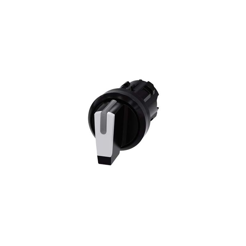 foto del prodotto siemens selettore, illuminabile, 22 mm, rotondo, plastica, bianco, selettore, corto, 3 posizioni di commutazione io ii
