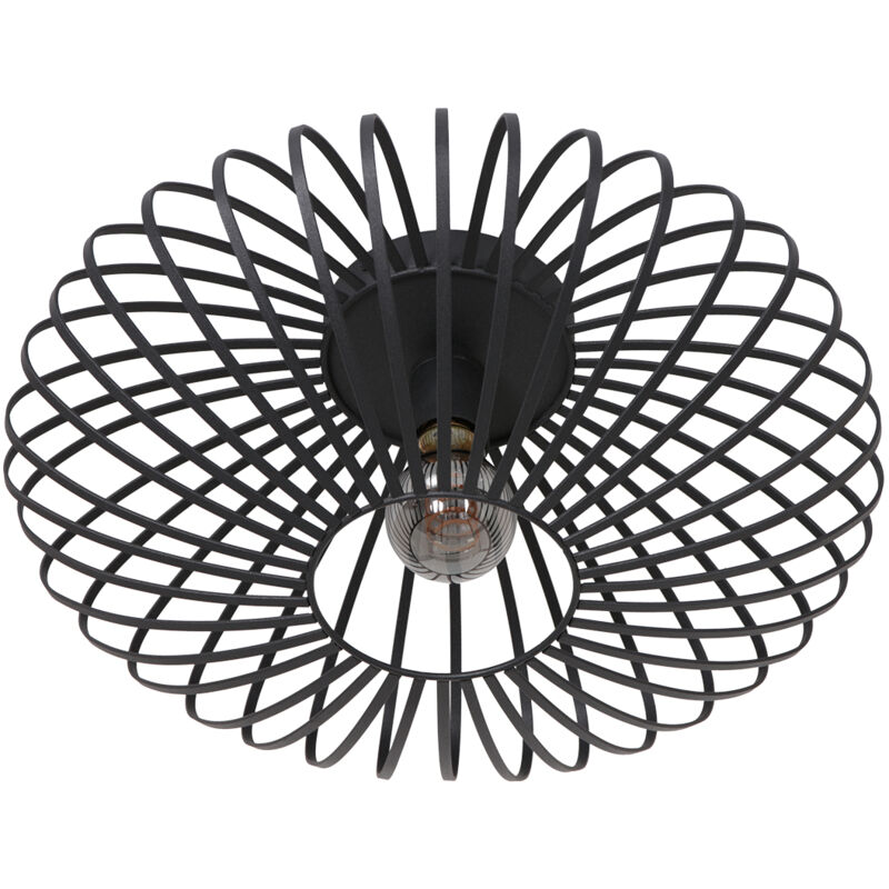 foto del prodotto sienna lighting anne lighting plafoniera dunbar nero metallo 40cm 