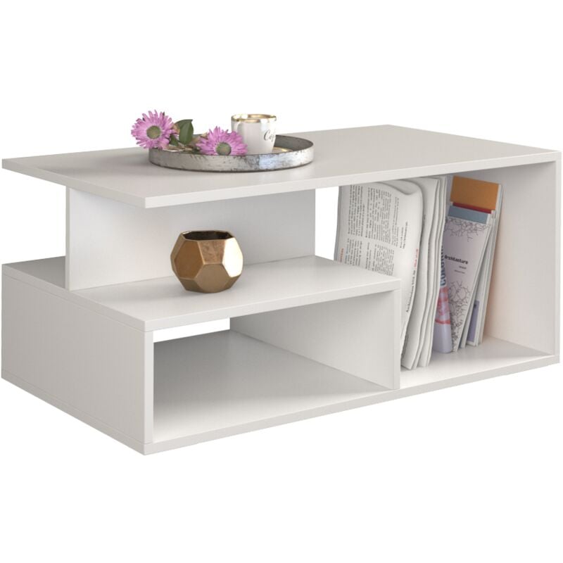 foto del prodotto sienne tavolino moderno tavolino da salotto piano 90x51x1,6 altezza 43 cm design minimalista