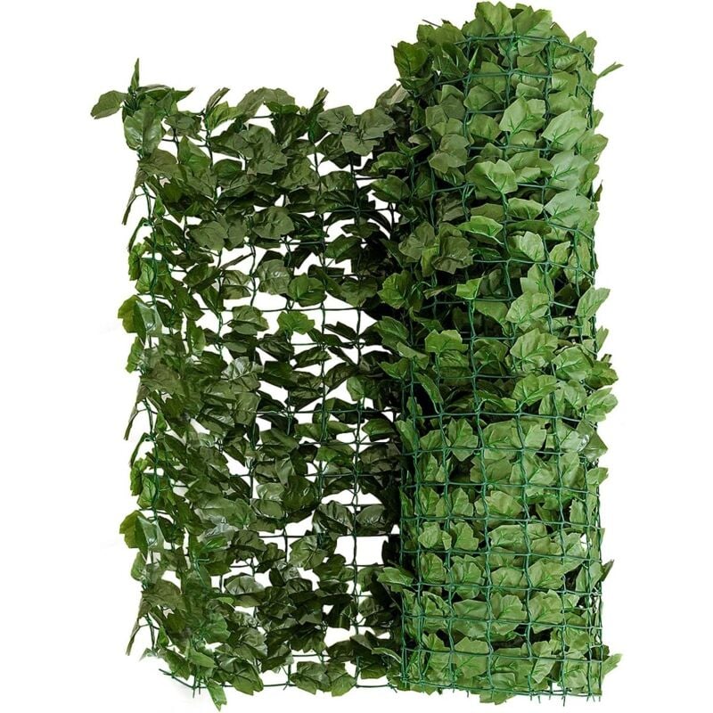 foto del prodotto siepe artificiale con foglie edera sintetica per balcone recinzioni ringhiere giardino 150 x 240 cm costway