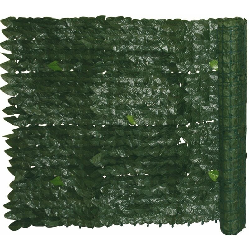 foto del prodotto siepe artificiale ornamentale evergreen con foglie edera verde 1x3m garden deluxe collection