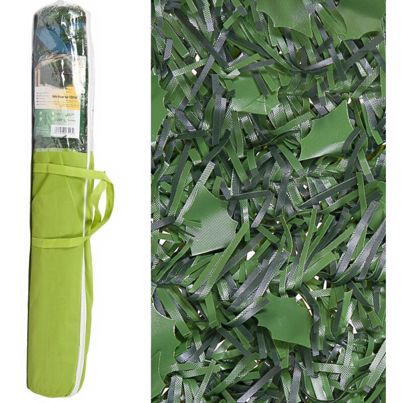 immagine 0 del prodotto siepe artificiale speciale foglia di edera, 110 stecche, 2 x 3 metri, occultamento 95 , verde.