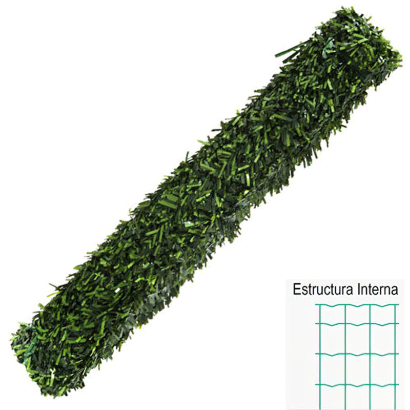 foto del prodotto siepe artificiale verde bicolore rotolo 1x3m saturnia