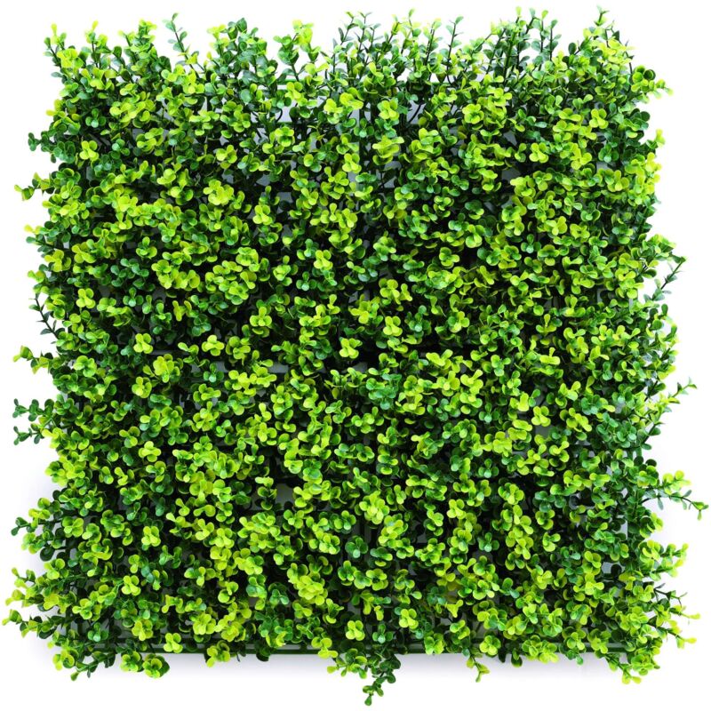 foto del prodotto siepe finta da parete 50x50 bosso decorazione