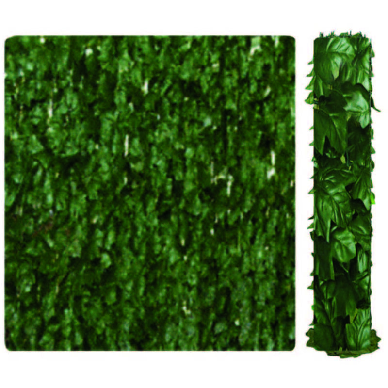 foto del prodotto siepe ornamentale artificiale con foglie edera mt.3x1h. 1200 foglie