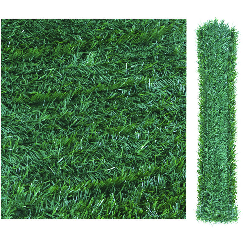 foto del prodotto siepe ornamentale artificiale con foglie pino mt.3x1h.
