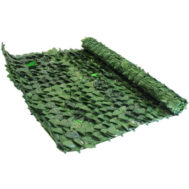 foto del prodotto siepe verde artificiale da giardino ever green edera rotolo 3mt. x h.1,5mt.