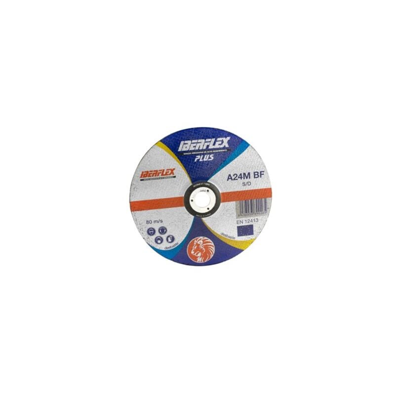 foto del prodotto sifer disco abrasivo in metallo 125 x 7 x 22,2 12200 giri min a24mchaa127