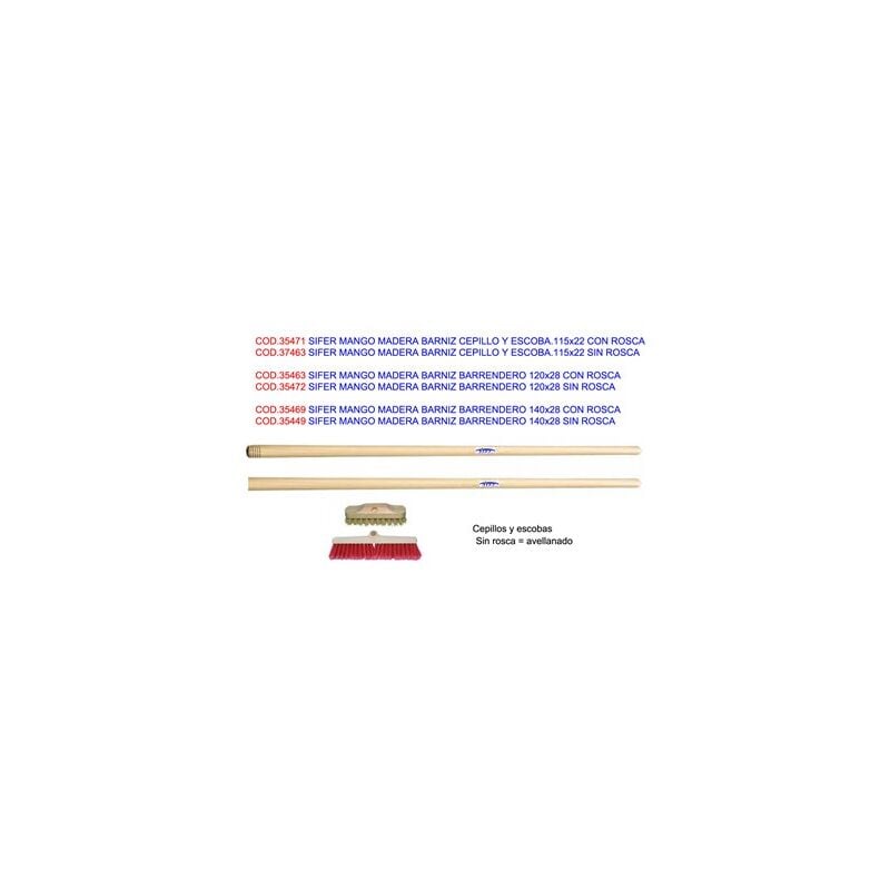 foto del prodotto sifer spazzatrice manico legno vernice 140x28 senza filetto