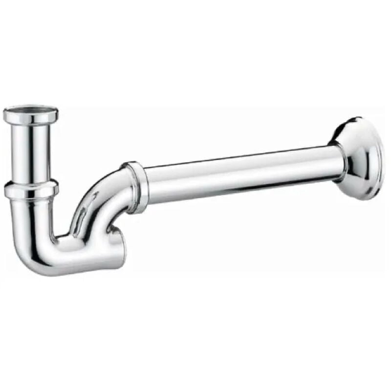 foto del prodotto sifone a colonna ottone cromato senza piletta 11 4 fratelli giacomini snc