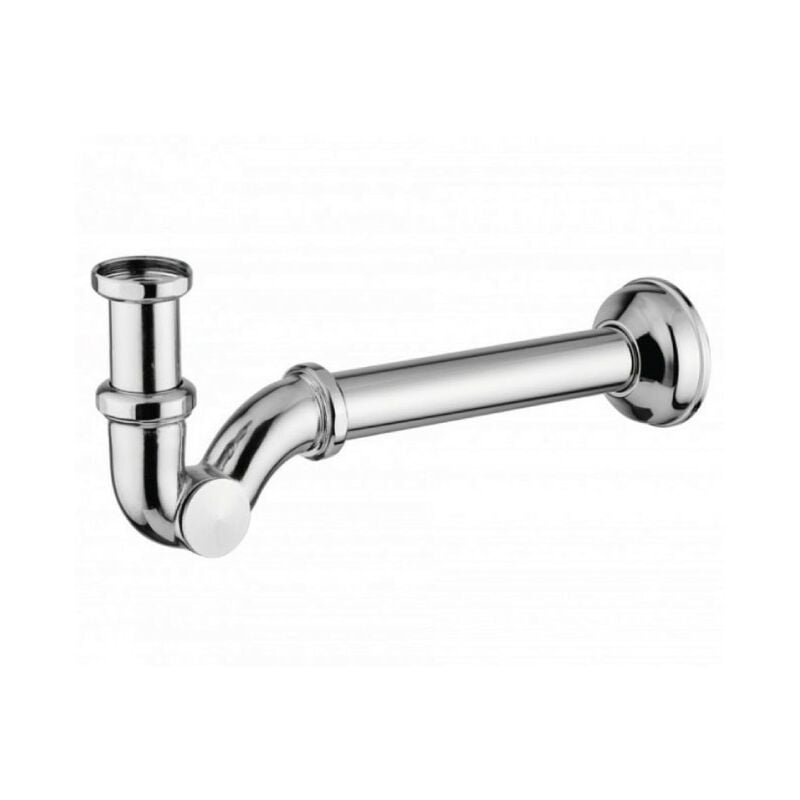 foto del prodotto sifone a esse ottone cromato senza piletta 1 fratelli giacomini snc
