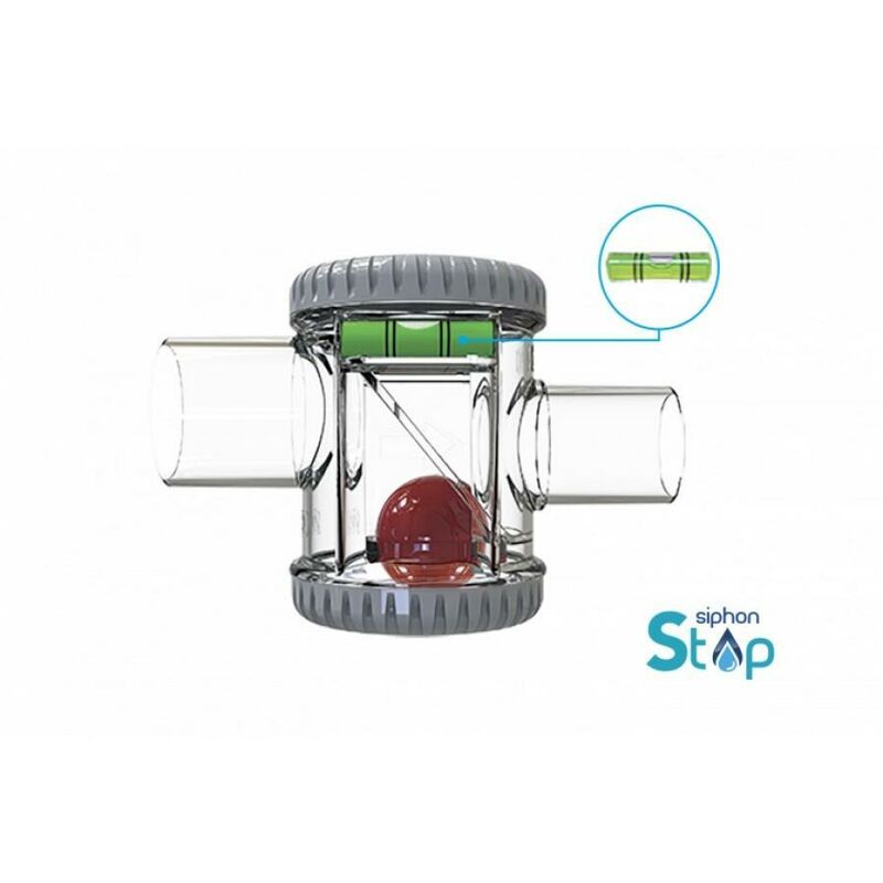 foto del prodotto sifone a secco orizzontale antiodore tecnosystemi siphon stop scd300004, trasparente, per scarico condensa condizionatore