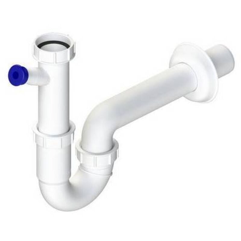 foto del prodotto sifone autopulente a 1 via con attacco lavastoviglie 11 2 dh