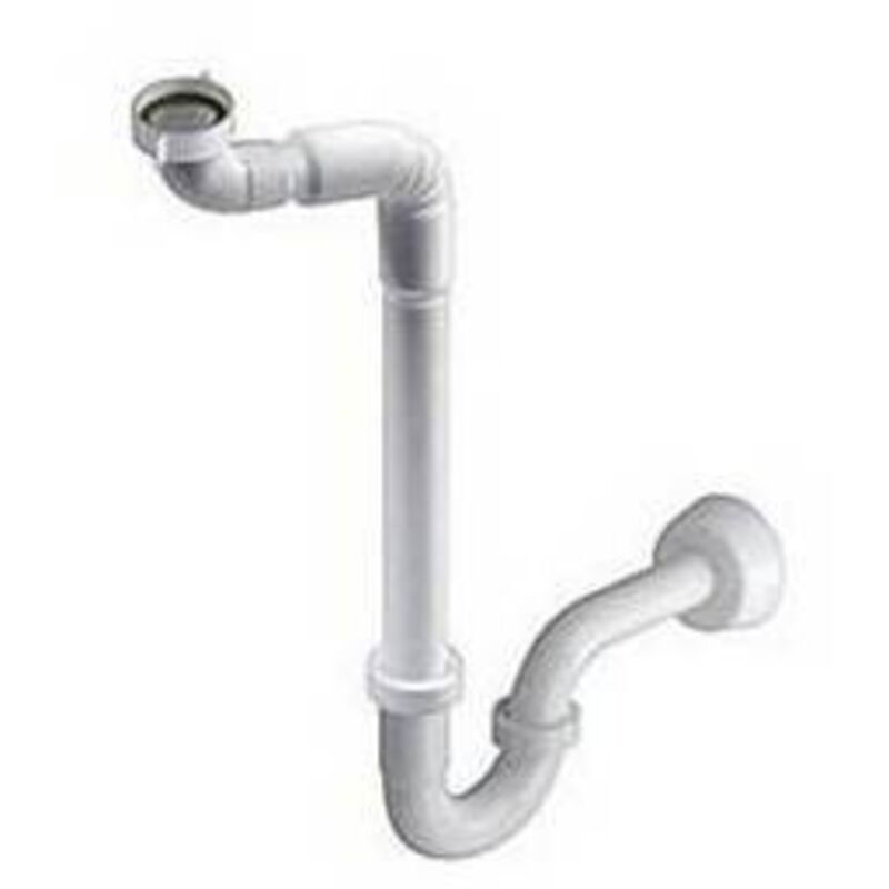 foto del prodotto sifone con braccio flessibile per lavabi reclinabili 1 1 4 x 32 bonomini