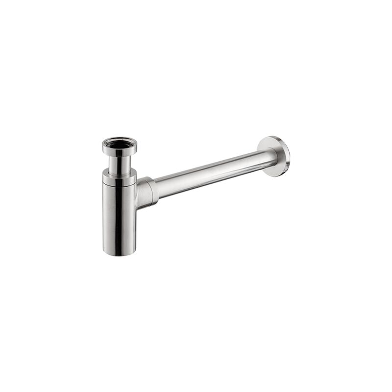 foto del prodotto sifone d arredo per lavabo acciaio inox vema tiber steel p000459 satinato