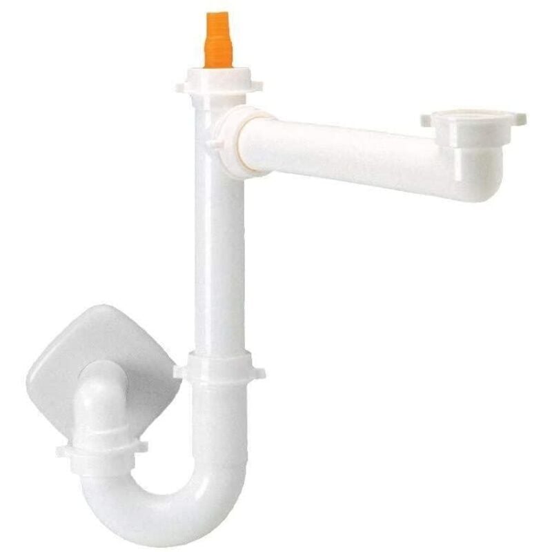 foto del prodotto sifone da 1 2 salva spazio per lavello ad una vasca idrobric - idrobric