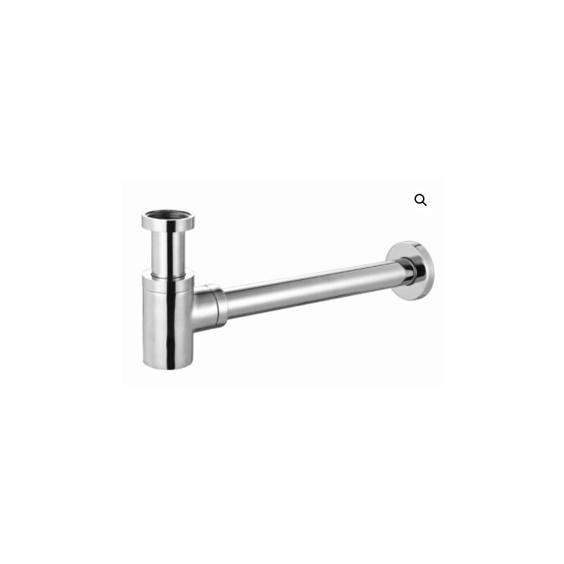 foto del prodotto sifone di scarico minimalista tondo ribassato per lavabo
