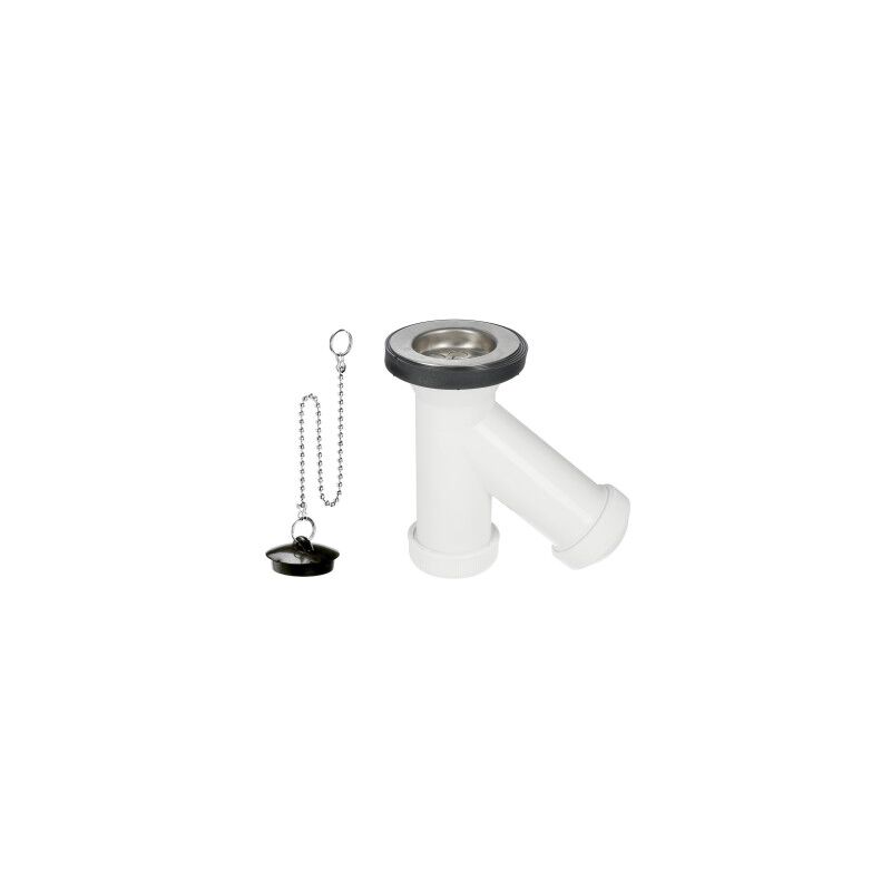 immagine 0 del prodotto sifone e griega con valvola e tappo uscita 1 1 2 40 mm.