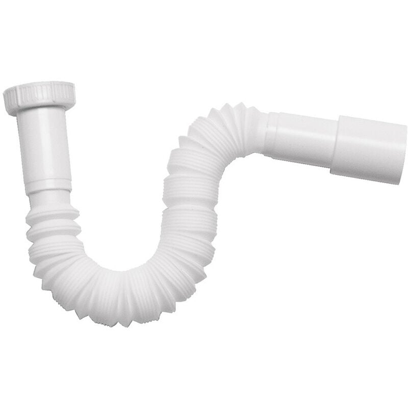 foto del prodotto sifone estensibile con dado in plastica 1 1 2 