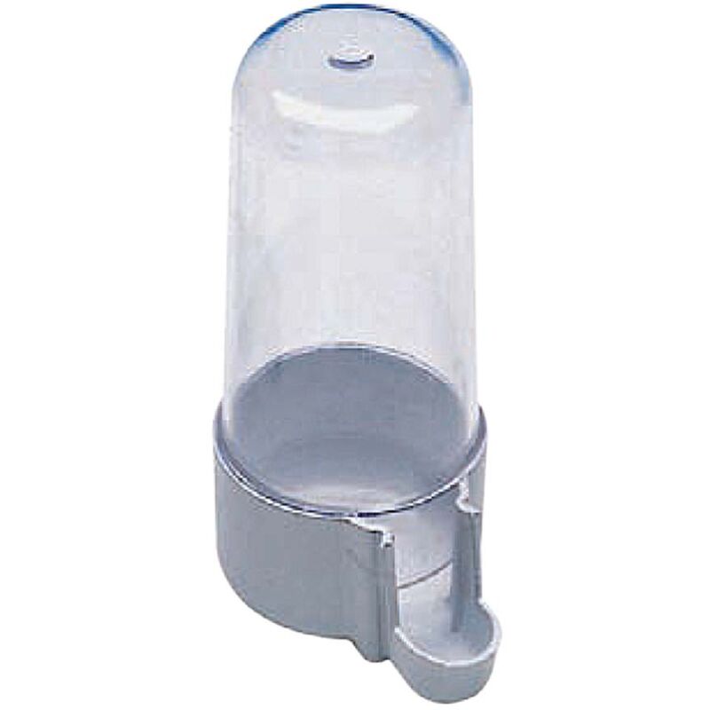 foto del prodotto sifone in plastica per gabbia uccelli 12 cm