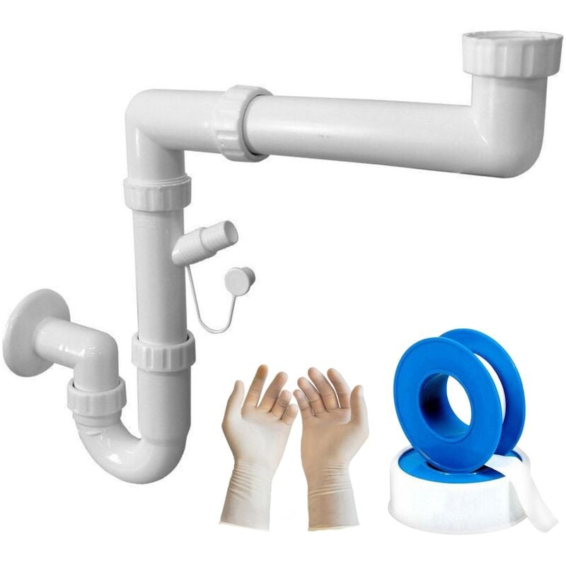 foto del prodotto sifone lavello cucina salvaspazio 1v 1-12'x40