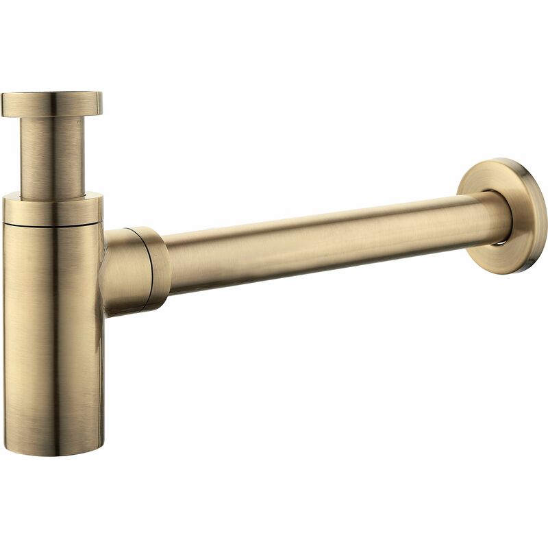 foto del prodotto sifone modello tondo versione standard 1 1 4 colore bronzo antico damast 18220 bronzo