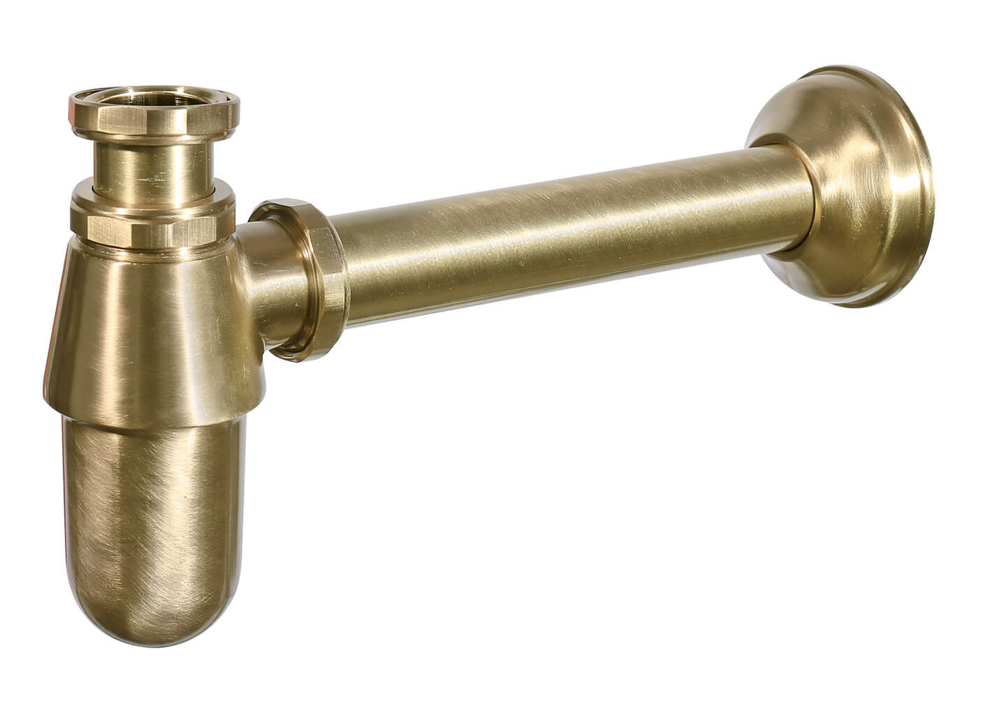 foto del prodotto sifone per fontana da giardino in ottone spazzolato belfer 42 sfo