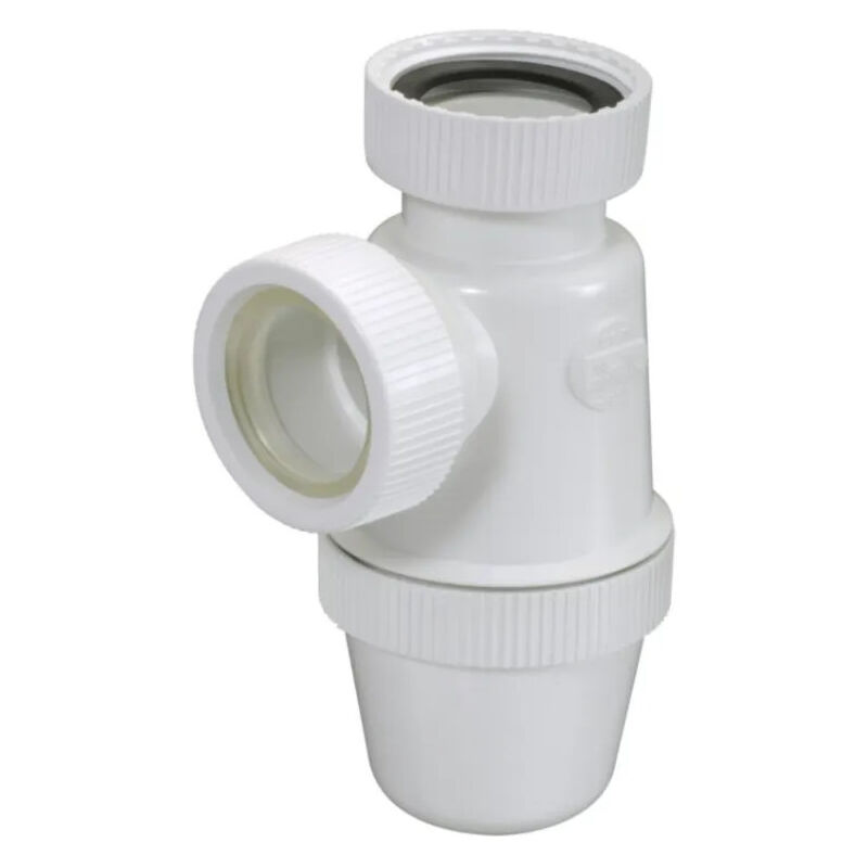 foto del prodotto sifone per lavabo pvc c a vite, dado 33 x 42 per acqua molto calda